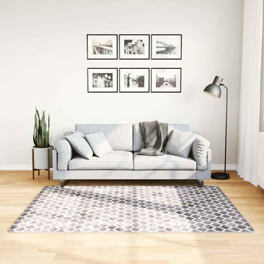 vidaXL Alfombra lavable multicolor 120x180 cm
