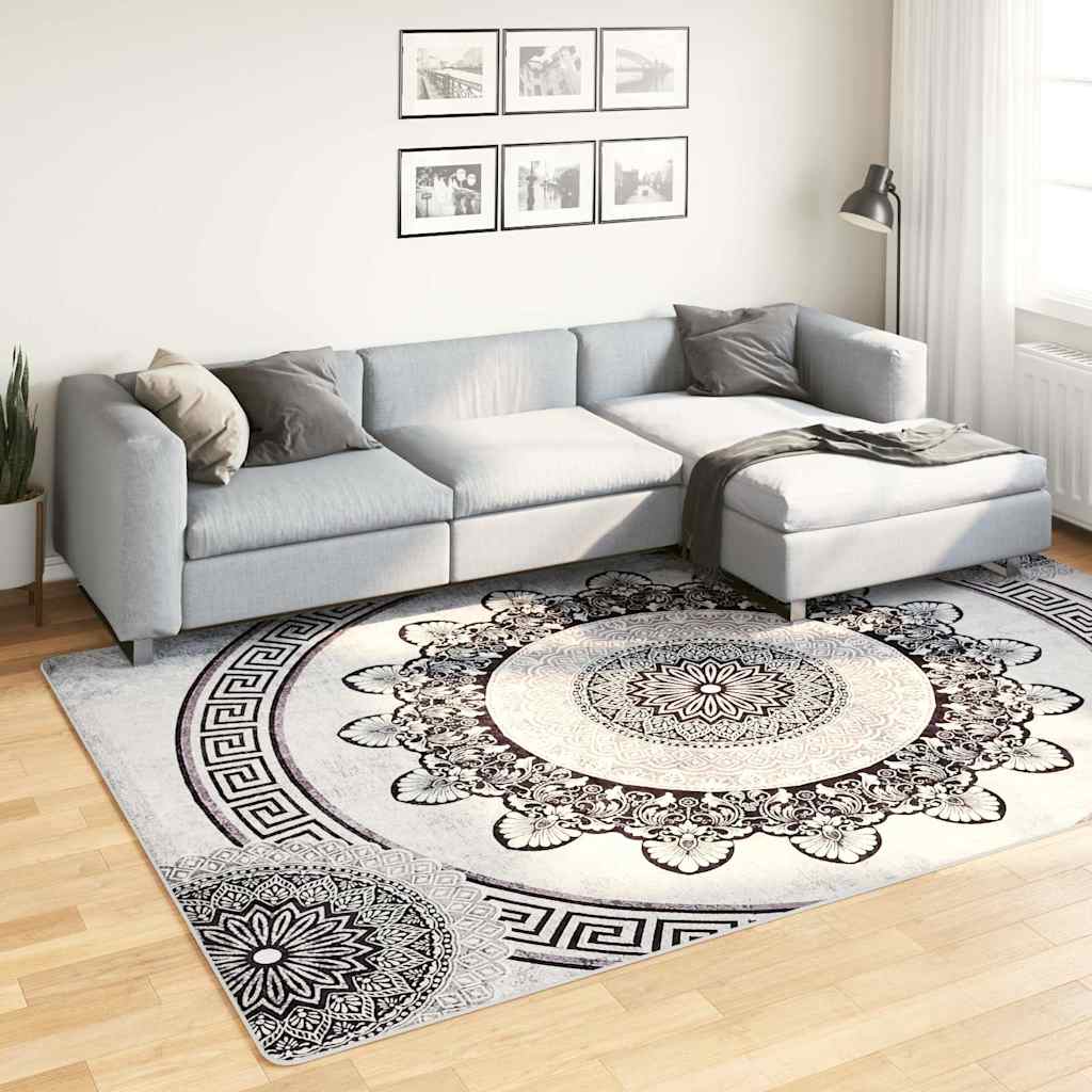 vidaXL Alfombra lavable multicolor 190x300 cm
