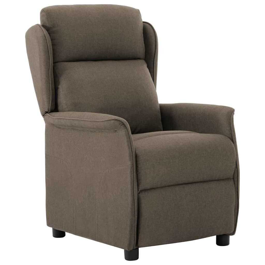 vidaXL Sillón reclinable Taupé Poliéster