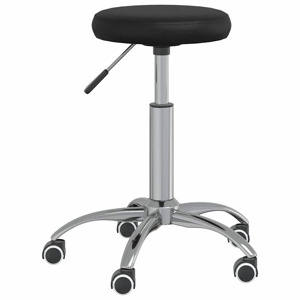 vidaXL Silla de comedor cuero sintético negra