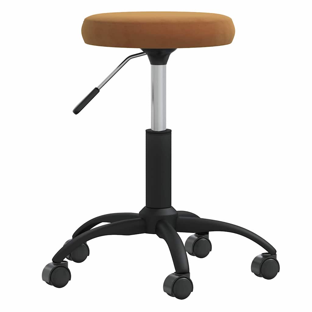 vidaXL Silla de comedor de terciopelo marrón