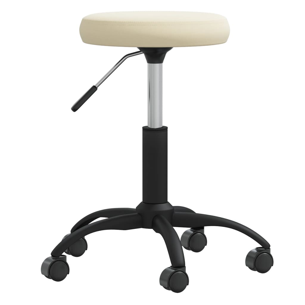 vidaXL Silla de comedor de terciopelo crema