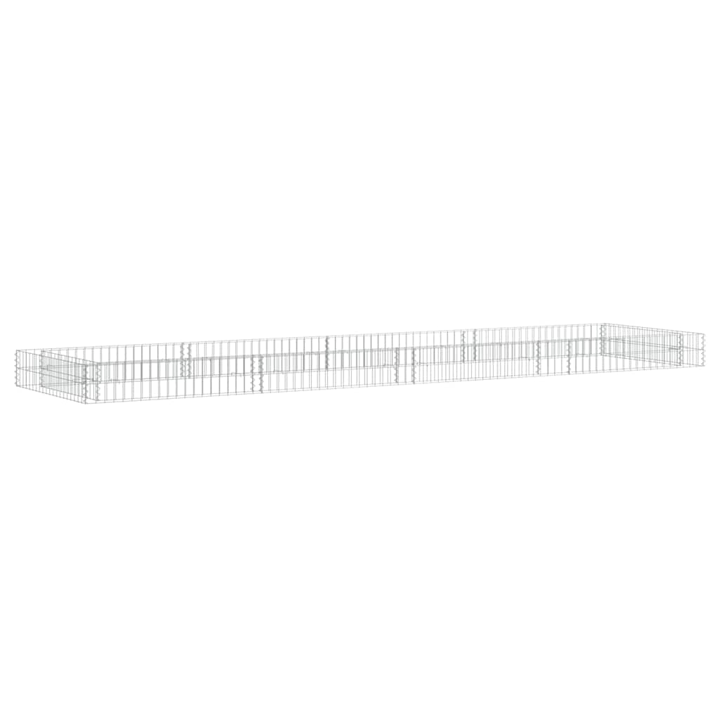 vidaXL Arriate de gaviones de acero 400x100x20 cm
