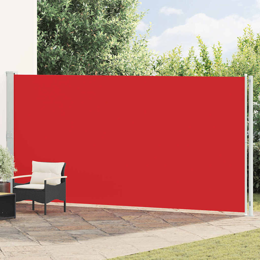 vidaXL Toldo lateral retráctil de jardín rojo 200x600 cm