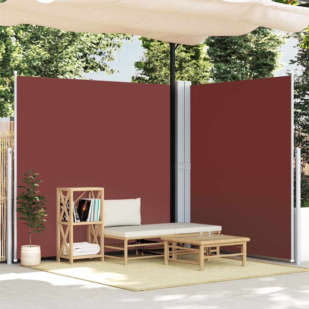 vidaXL Toldo lateral retráctil marrón 200x600 cm