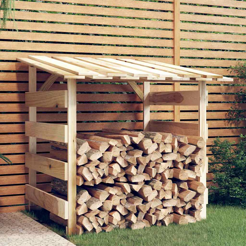 vidaXL Pérgola con techo madera de pino impregnada 100x90x100 cm