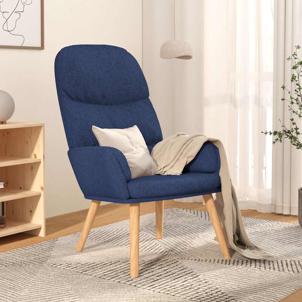 vidaXL Sillón de relax de tela azul