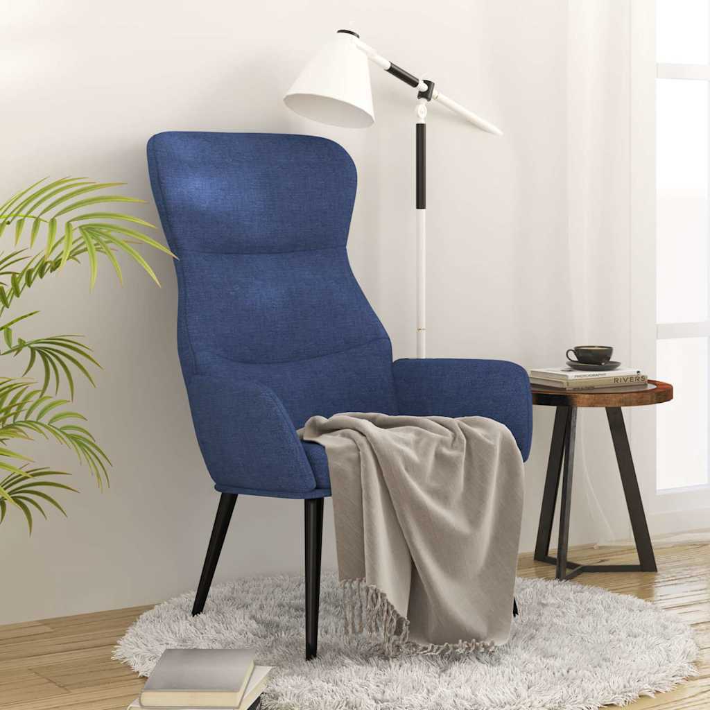 vidaXL Sillón de relax de tela azul