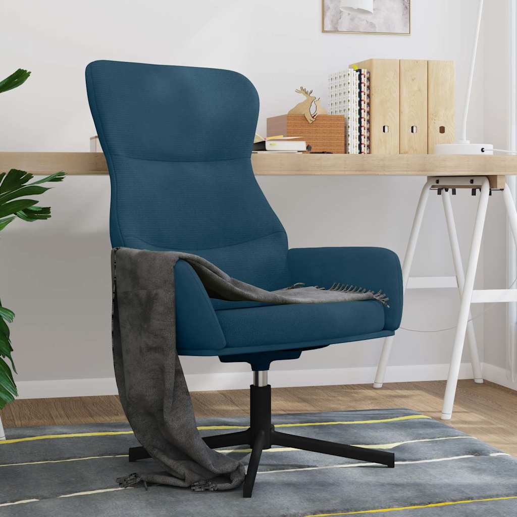 vidaXL Sillón de relax de terciopelo azul