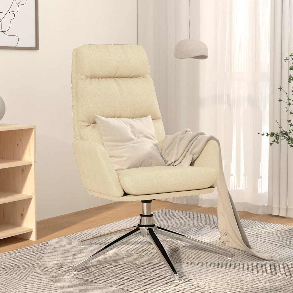 vidaXL Sillón de relax de tela color crema