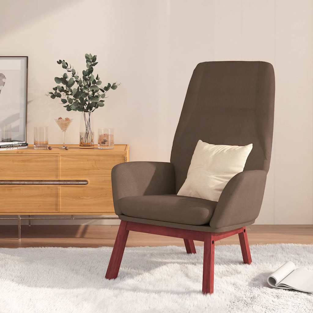 vidaXL Sillón de relax de tela gris taupe
