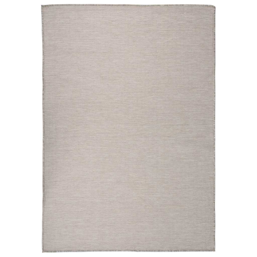vidaXL Alfombra de exterior de tejido plano gris claro 160x230 cm