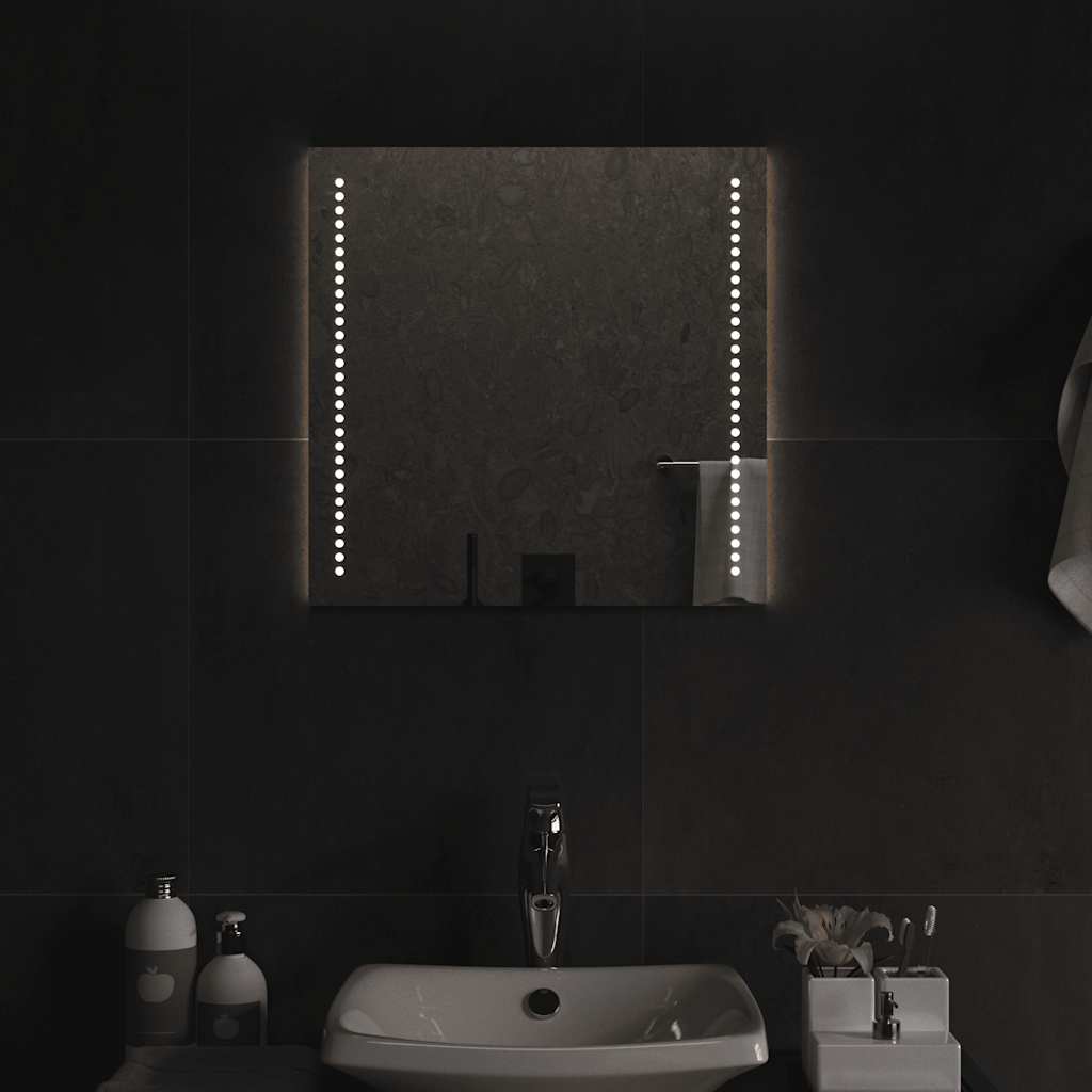 vidaXL Espejo de baño con LED 50x50 cm