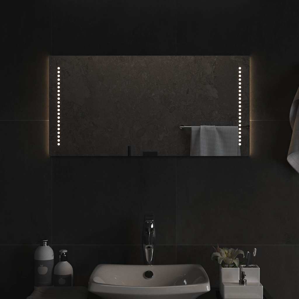 vidaXL Espejo de baño con LED 80x40 cm