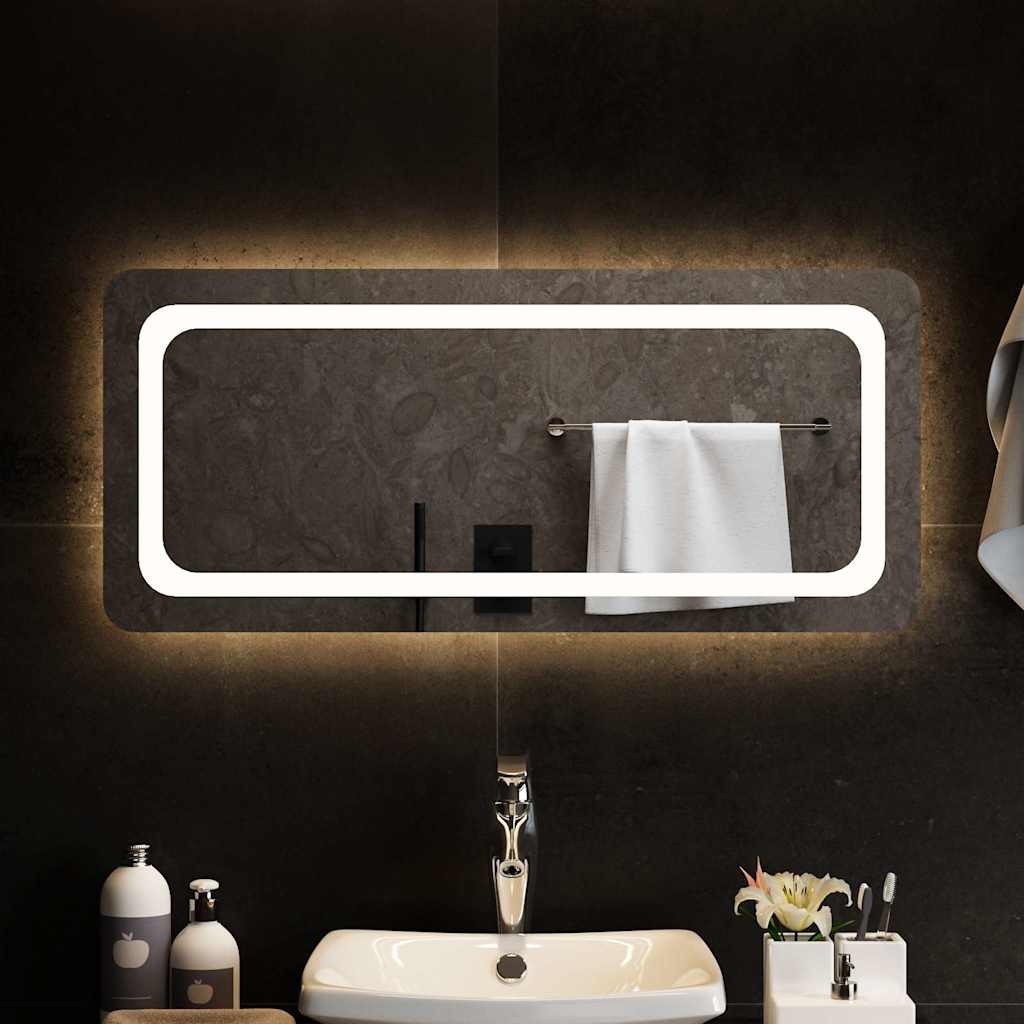 vidaXL Espejo de baño con LED 90x40 cm