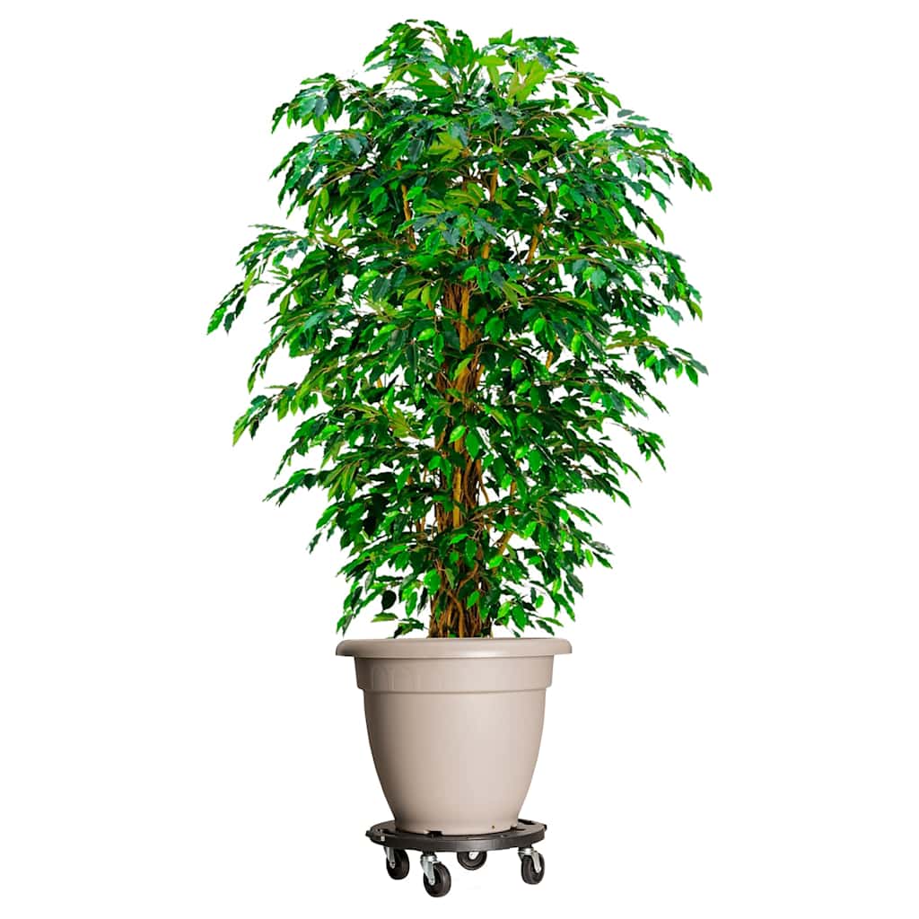 vidaXL Soporte para plantas con ruedas negro diámetro 40 cm 275 kg