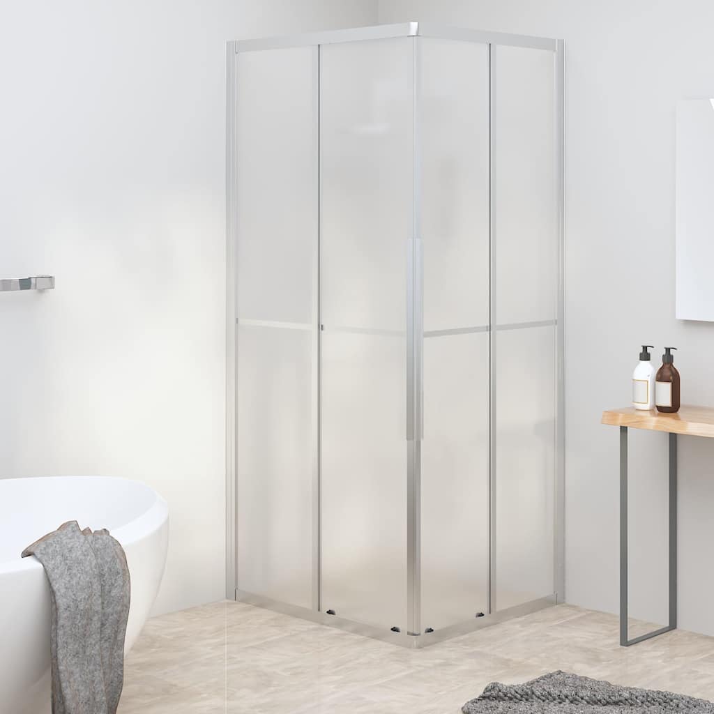 vidaXL Cabina de ducha ESG esmerilado 90x70x180 cm