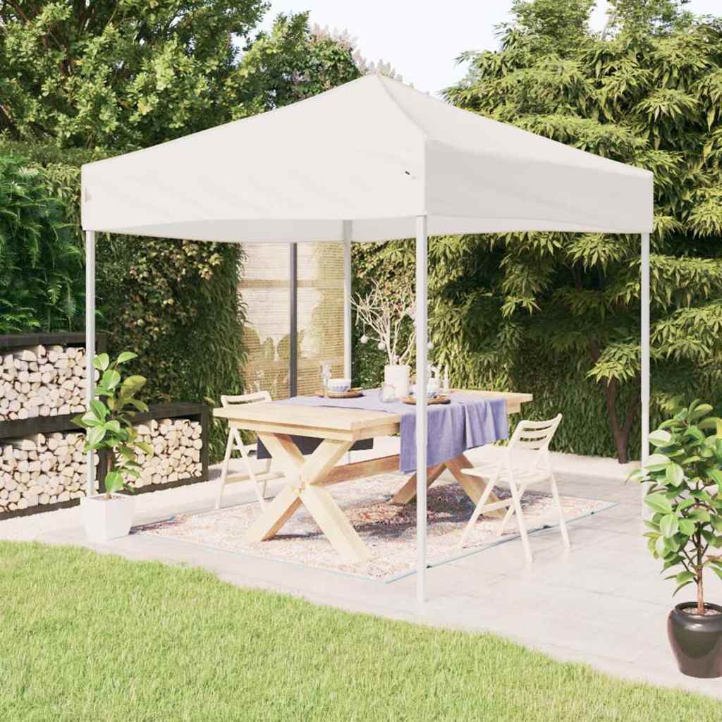 vidaXL Carpa para fiestas plegable blanco 3x3 m