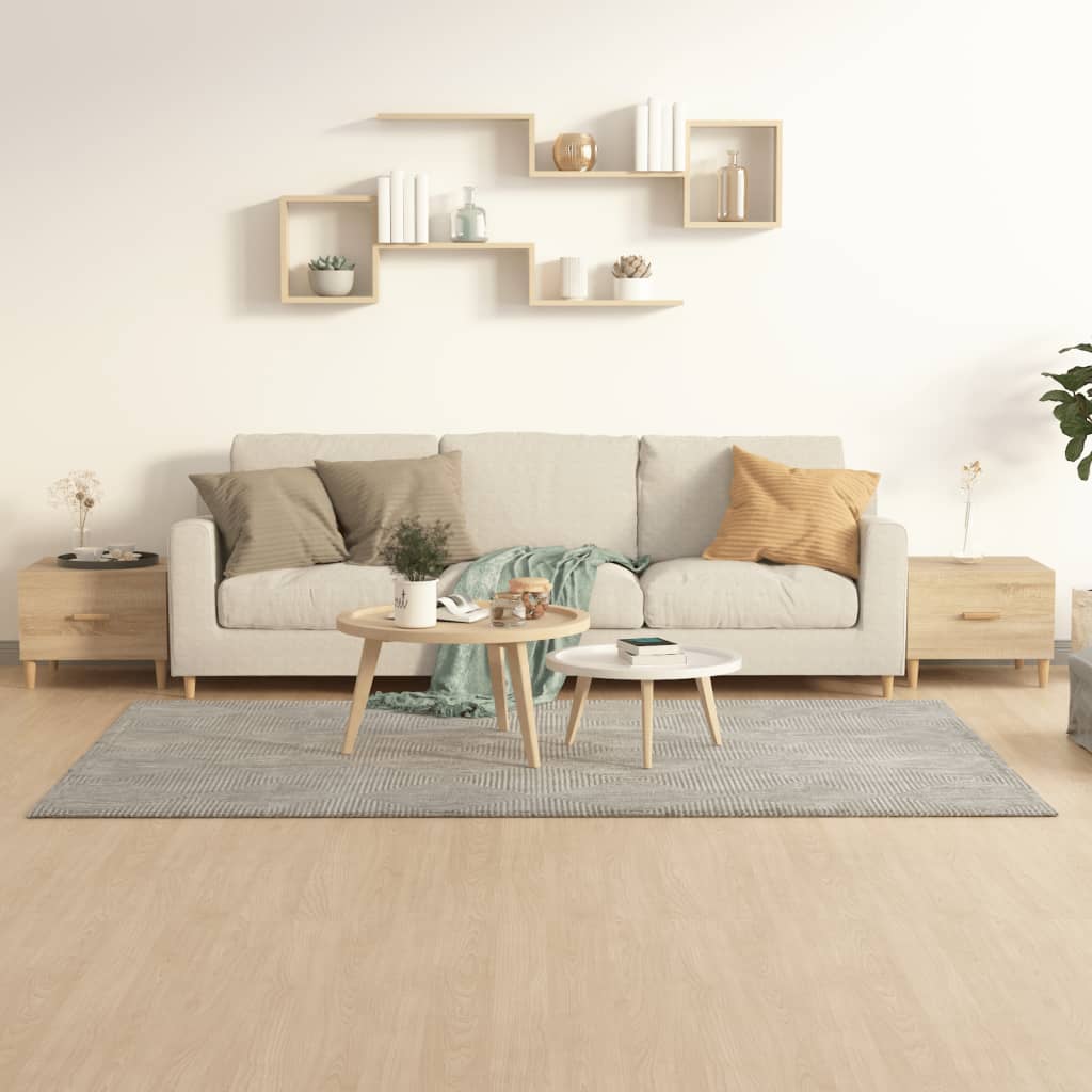 vidaXL Mesas de centro 2 uds madera ingeniería roble Sonoma 50x50x40cm