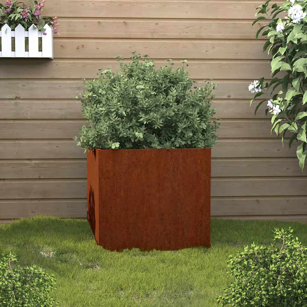 vidaXL Jardinera de acero corten 42x40x39 cm