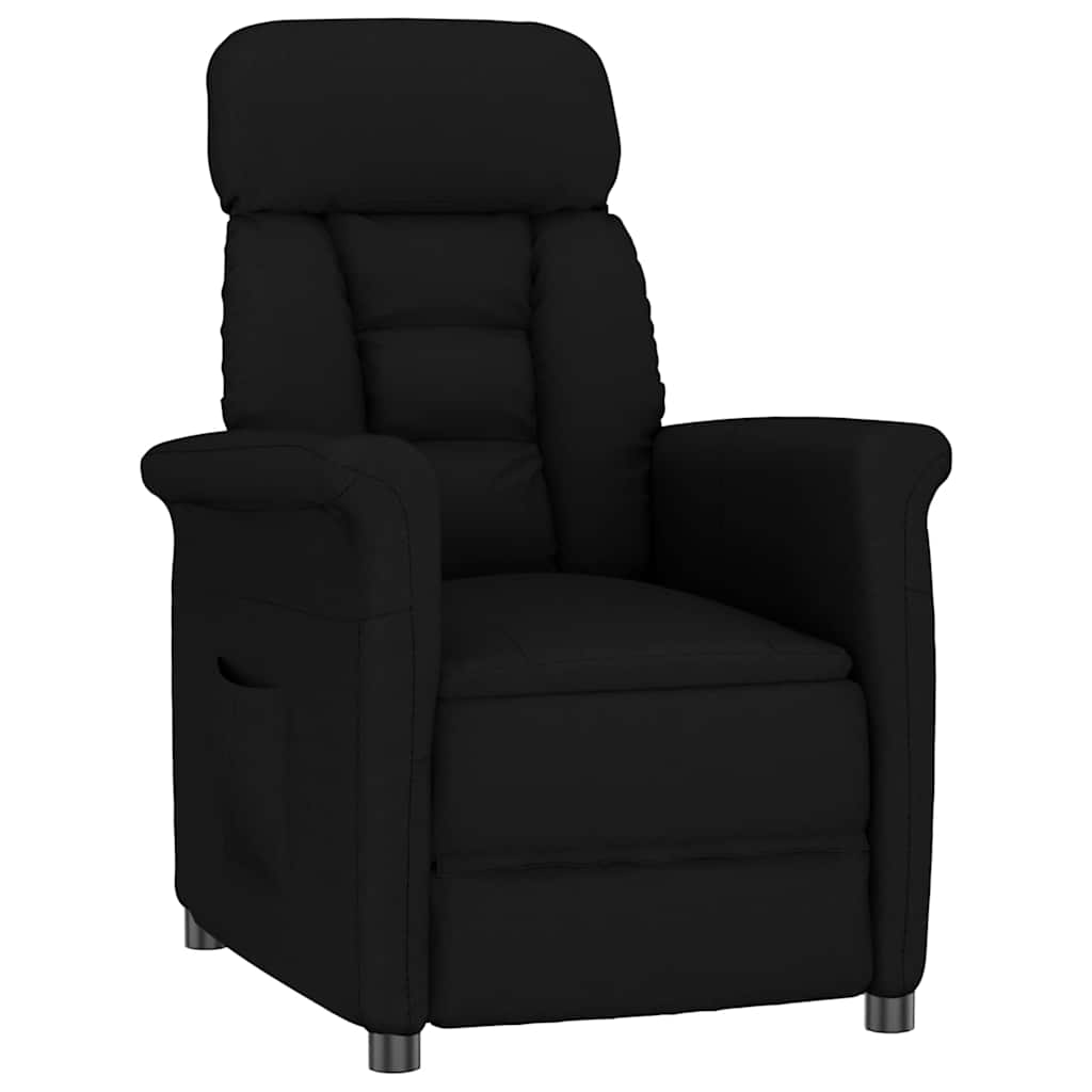 vidaXL sillón Negro Microfibra
