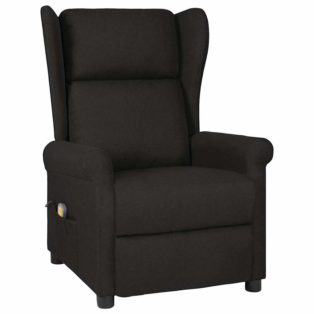 vidaXL Sillón de masaje de tela negro