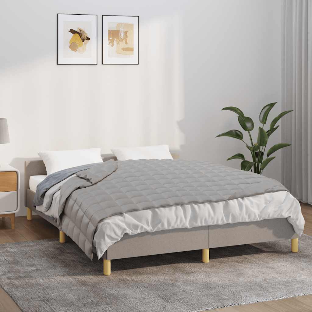 vidaXL Manta con peso tela gris 120x180 cm 5 kg