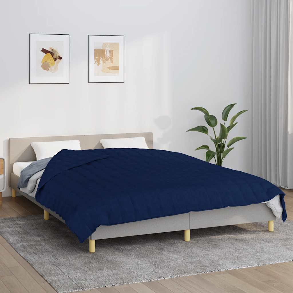 vidaXL Manta con peso tela azul 200x200 cm 9 kg