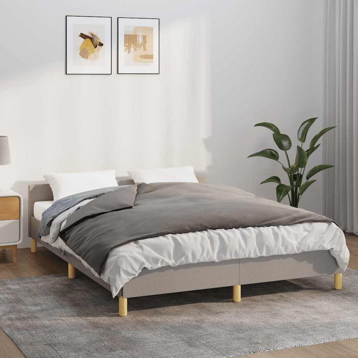 vidaXL Manta con peso con funda tela gris 138x200 cm 6 kg