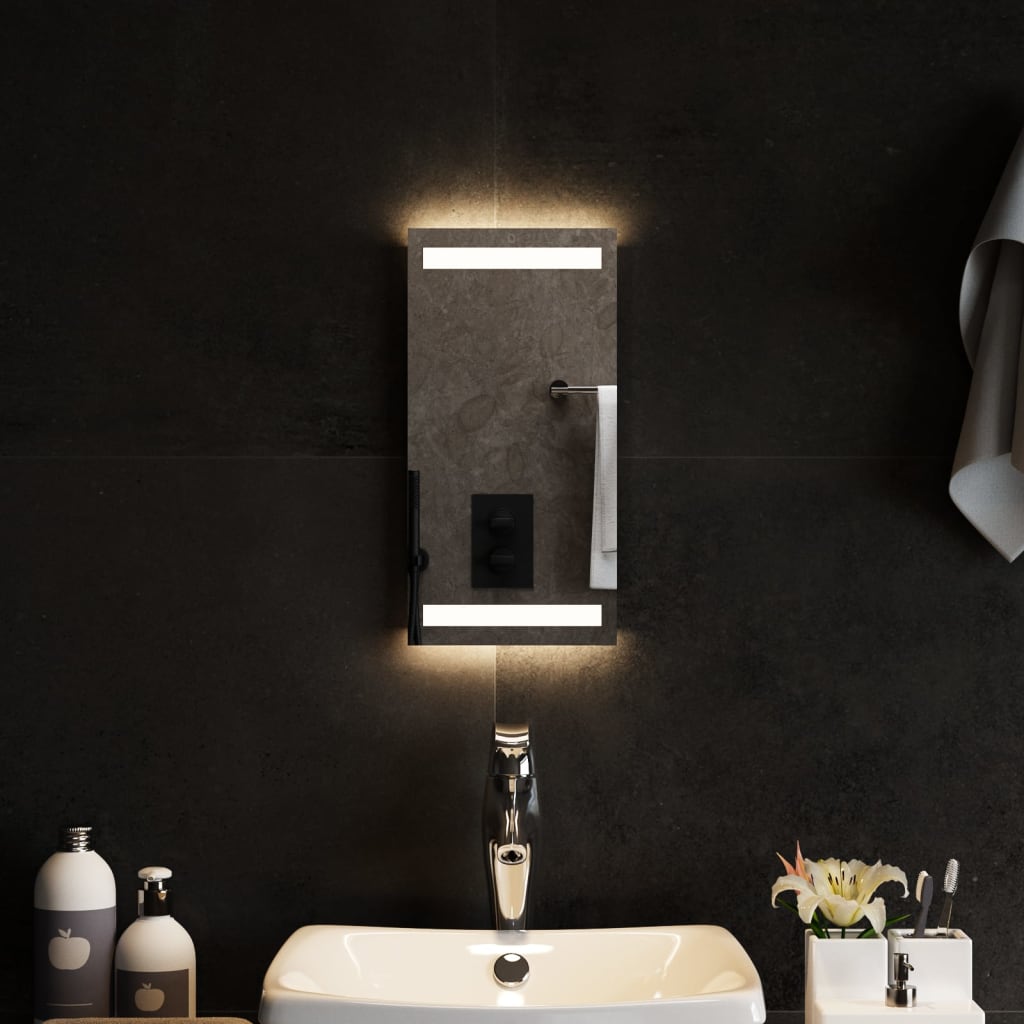 vidaXL Espejo de baño con LED 20x40 cm