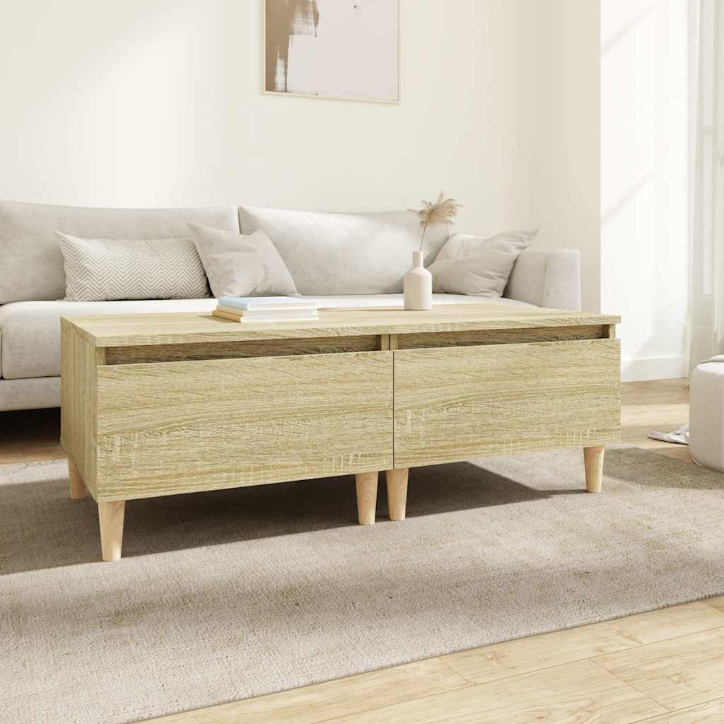 vidaXL Mesas auxiliares 2 uds madera roble Sonoma 50x46x35 cm