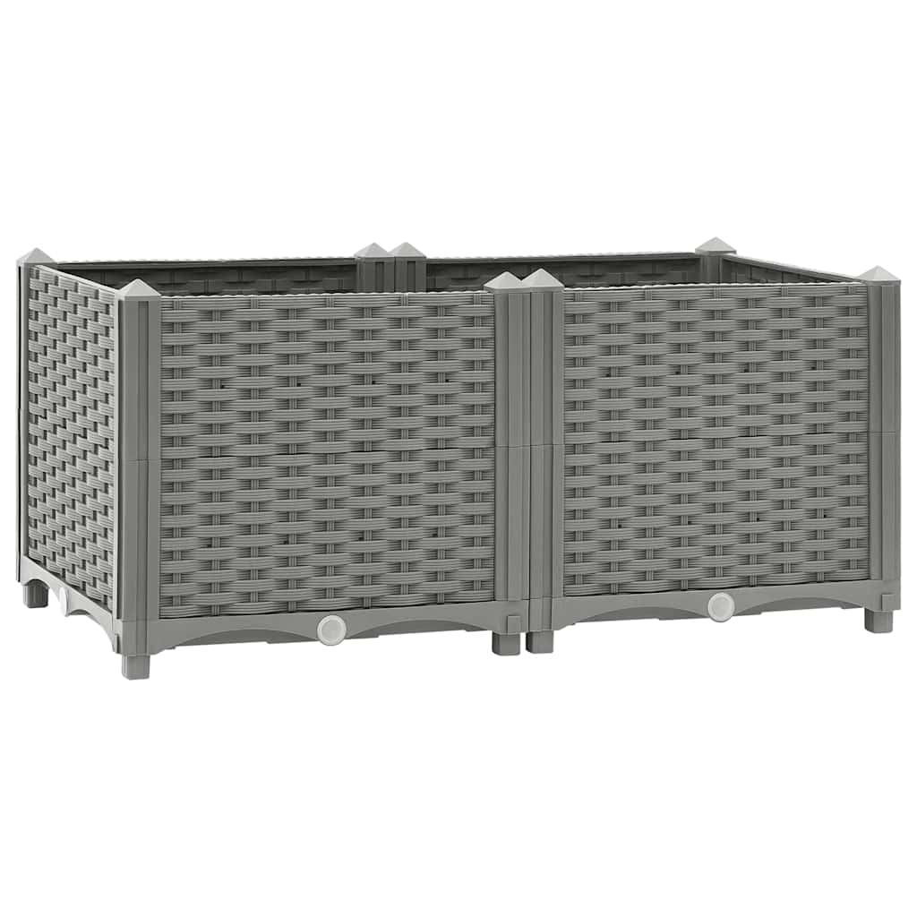 vidaXL Arriate polipropileno 80x40x38 cm
