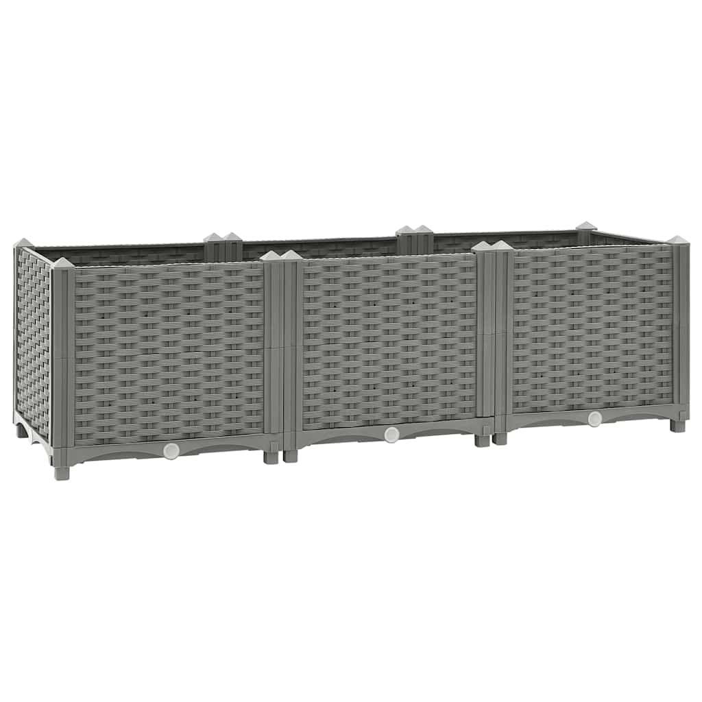 vidaXL Arriate polipropileno 120x40x38 cm