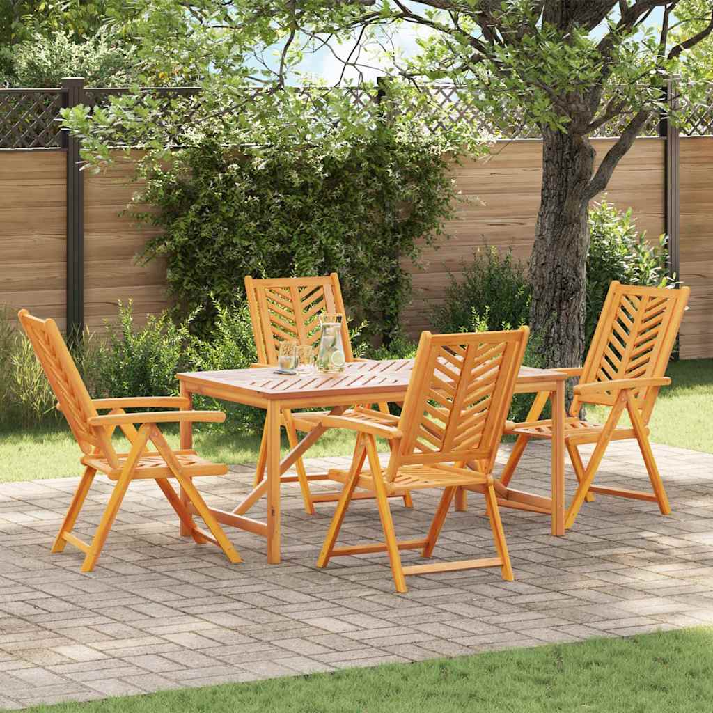 vidaXL Conjunto de Comedor de Jardín 5 uds. Marrón