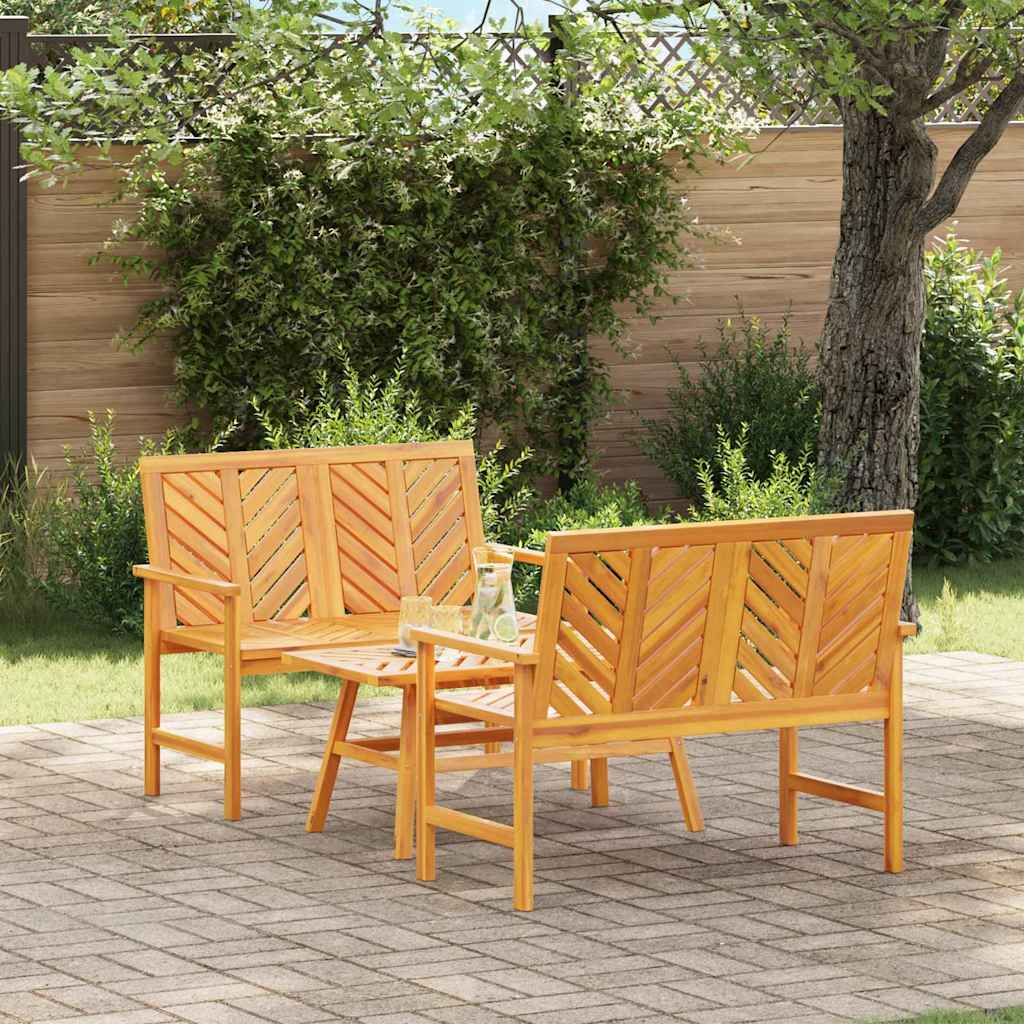 vidaXL Conjunto de Sofás de Jardín 3 uds. Marrón