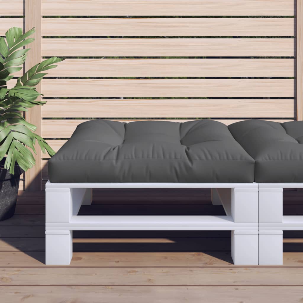 vidaXL Cojín para sofá de palets de tela gris antracita 80x80x12 cm