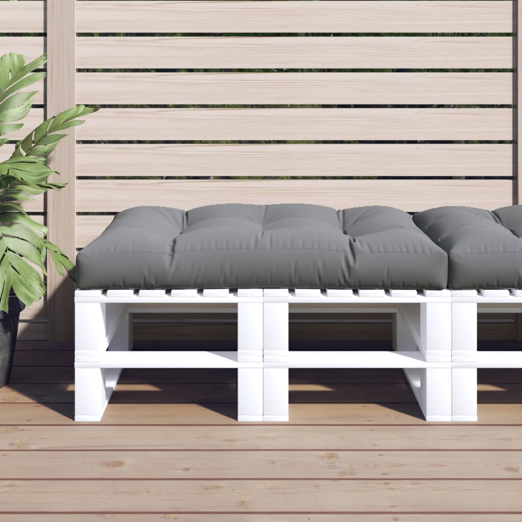 vidaXL Cojín para sofá de palets de tela gris 120x80x12 cm