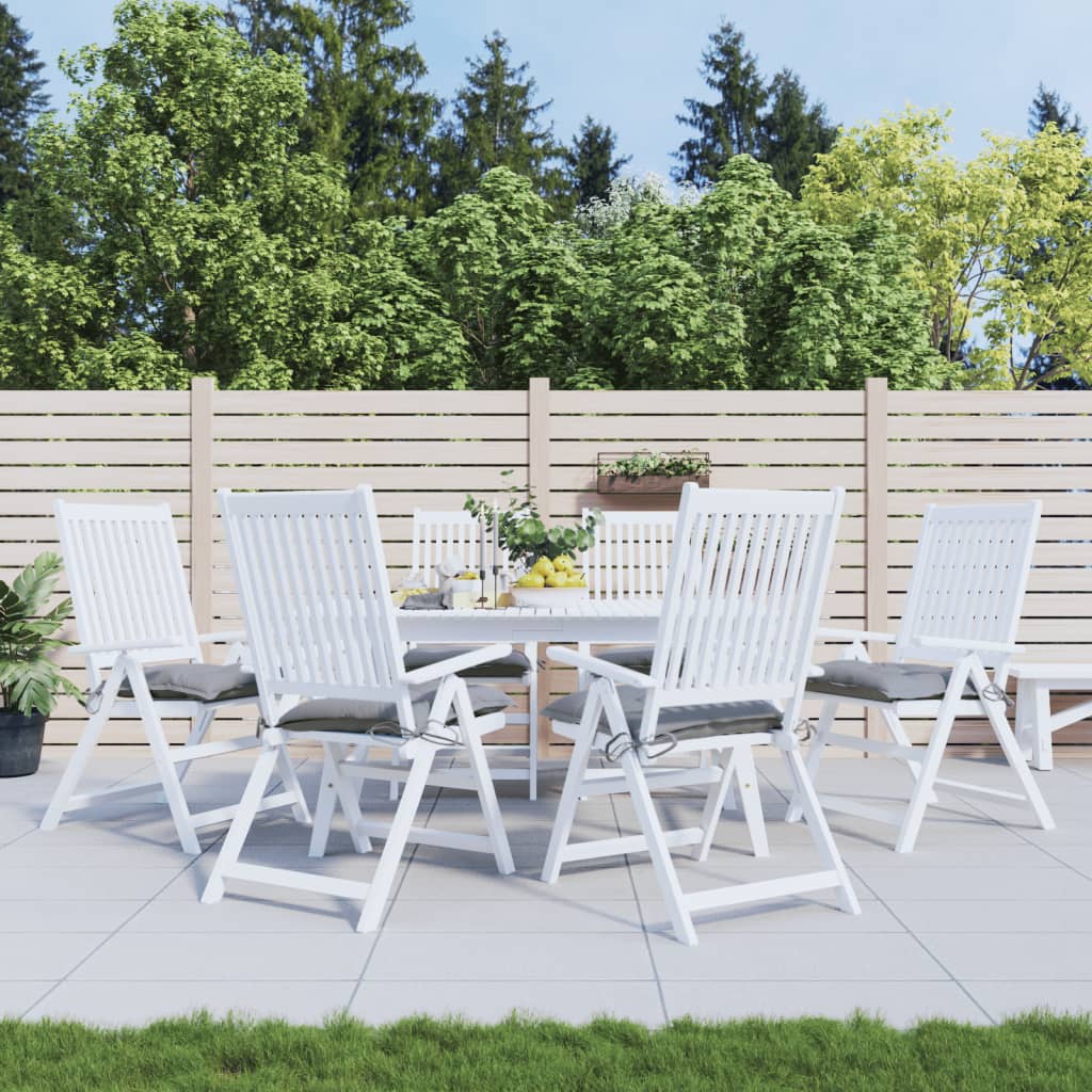 vidaXL Cojines de silla de jardín 6 uds tela Oxford gris 50x50x7 cm