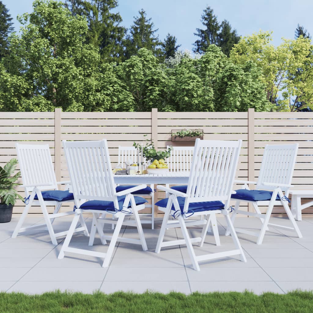 vidaXL Cojines de palets de jardín 6 uds tela Oxford azul 50x50x7 cm