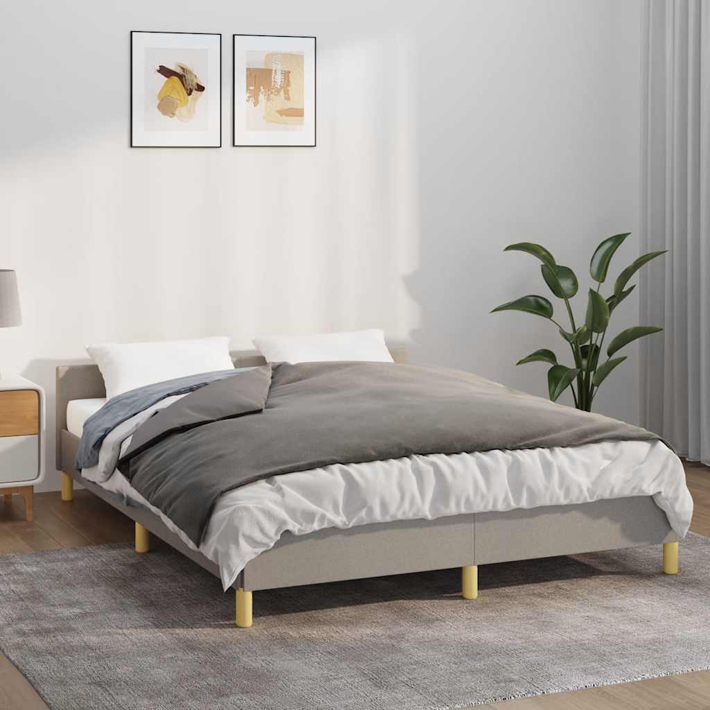 vidaXL Manta con peso con funda tela gris 152x203 cm 11 kg
