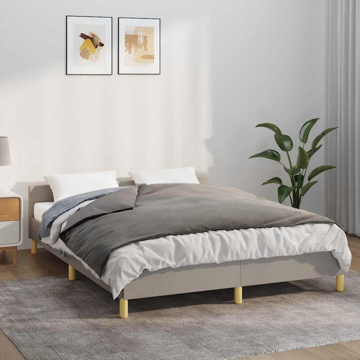 vidaXL Manta con peso con funda tela gris 152x203 cm 11 kg