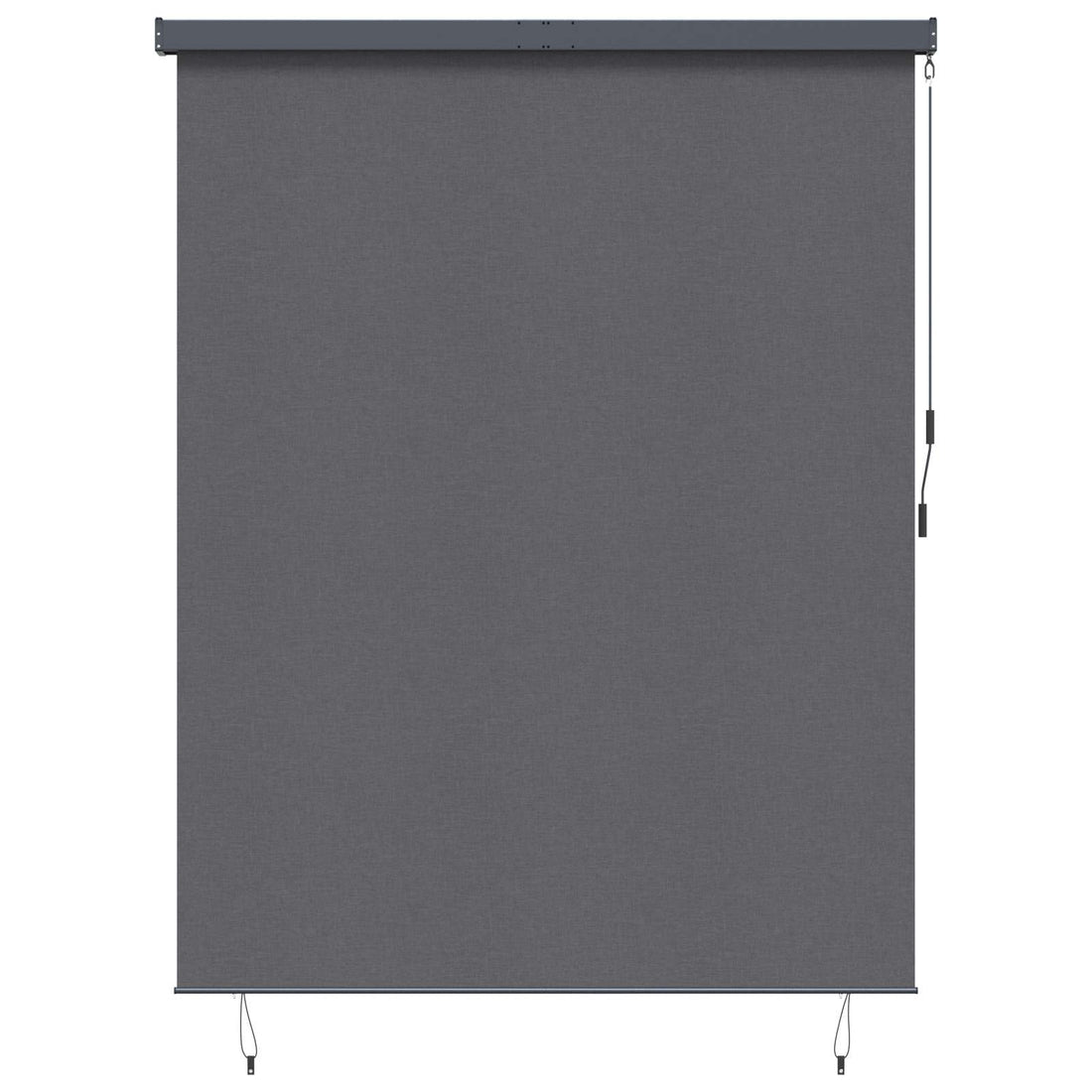 vidaXL Estor enrollable Gris antracita 200 x 250 cm Tela y Aluminio