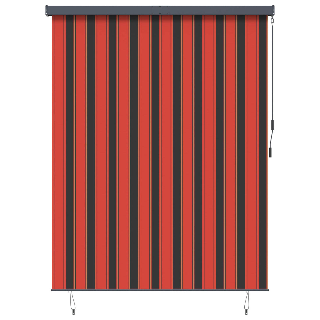 vidaXL Estor enrollable Naranja y Marrón 200 x 250 cm Tela y Aluminio