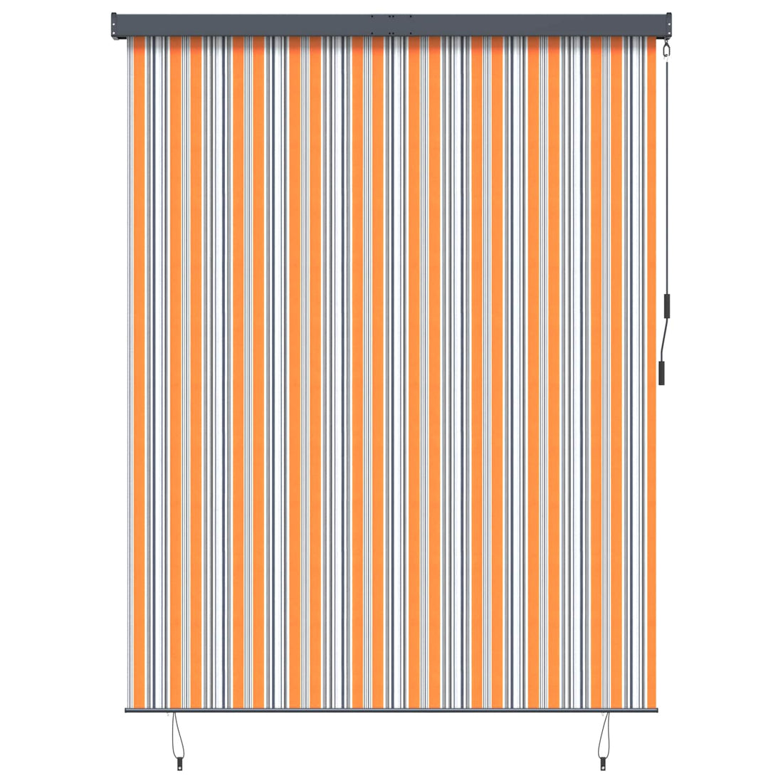 vidaXL Estor enrollable Amarillo y Azul 220 x 250 cm Tela y Aluminio