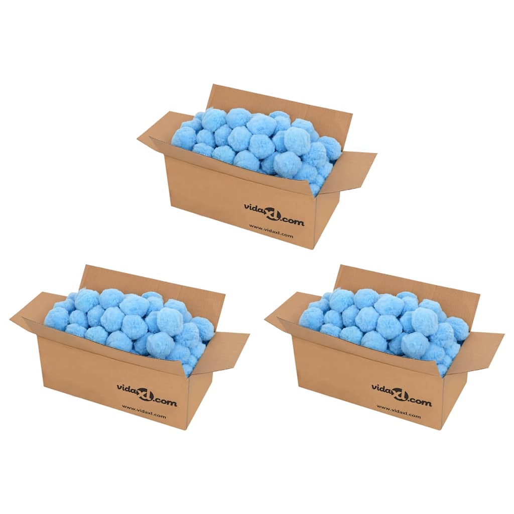 vidaXL Bolas filtro de piscina antibacterias azul 2100 g polietileno