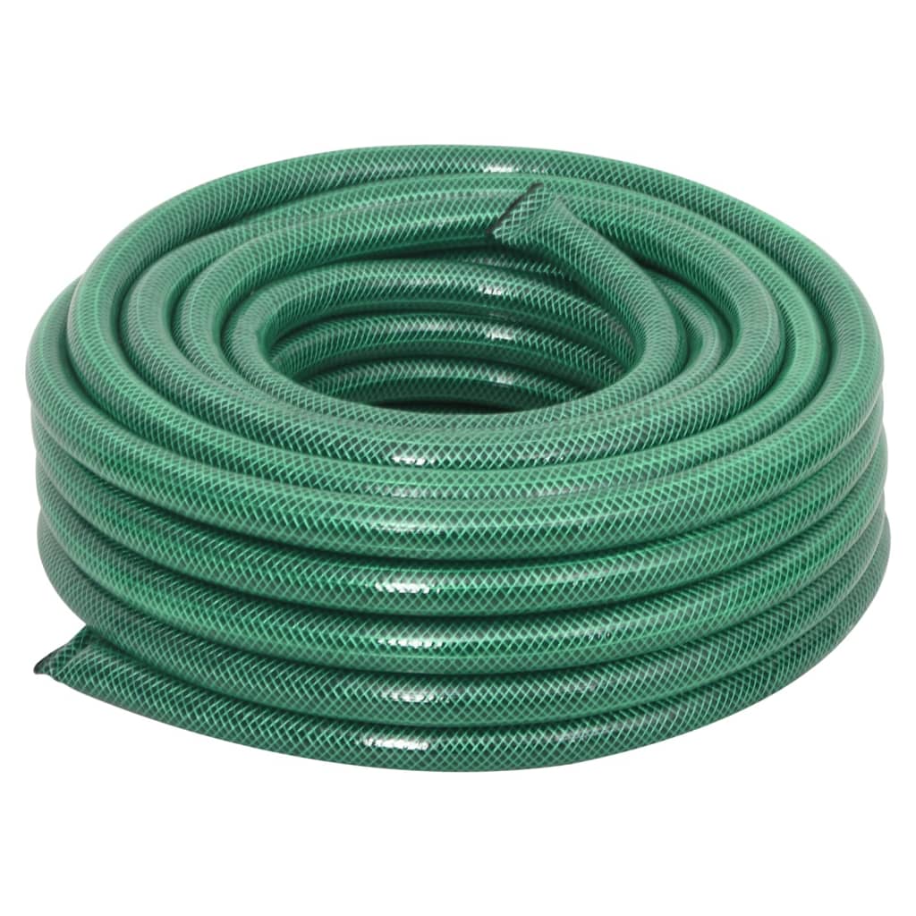 vidaXL Manguera de jardín PVC verde 0,75" 20 m