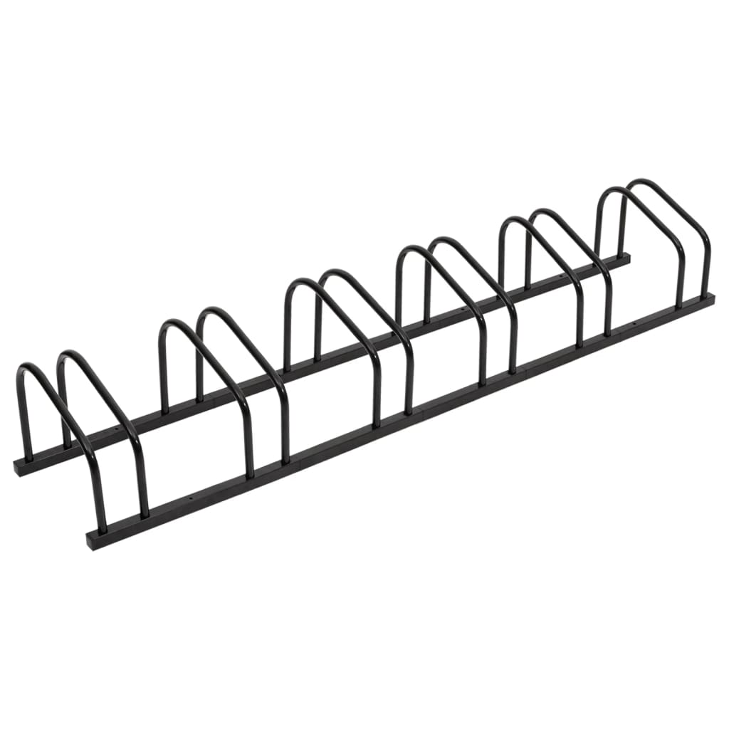 vidaXL Bicicletero para 6 bicicletas acero negro
