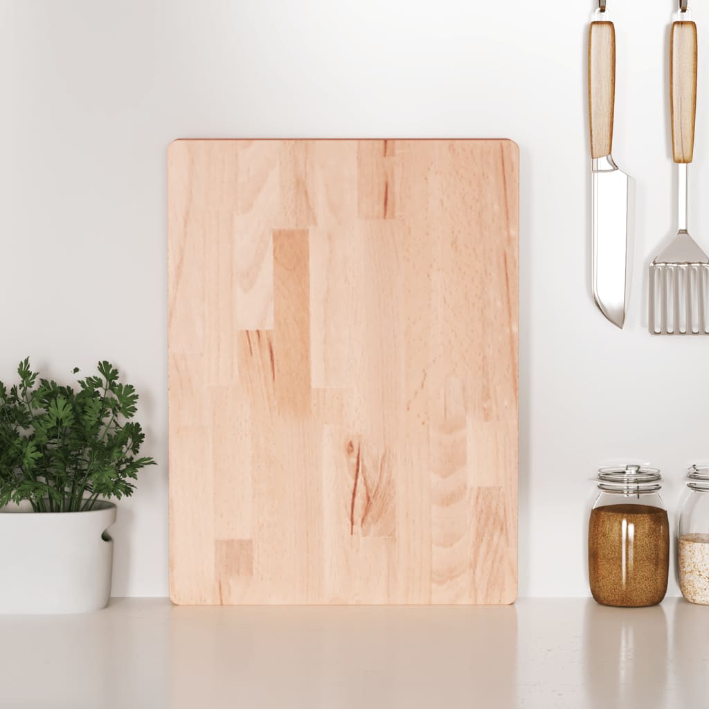 vidaXL Tabla de cortar madera maciza de haya 40x30x4 cm