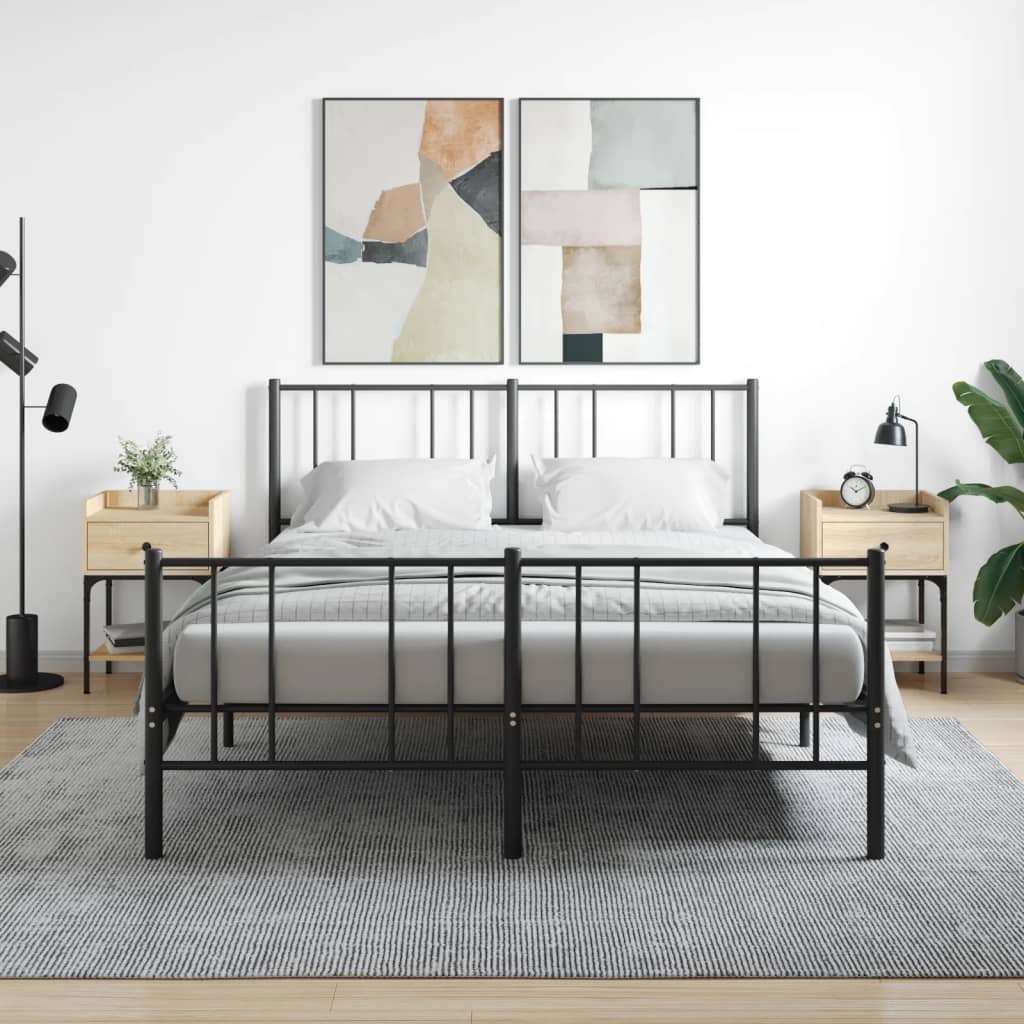 vidaXL Mesita noche 2 uds madera ingeniería roble Sonoma 40,5x31x60 cm