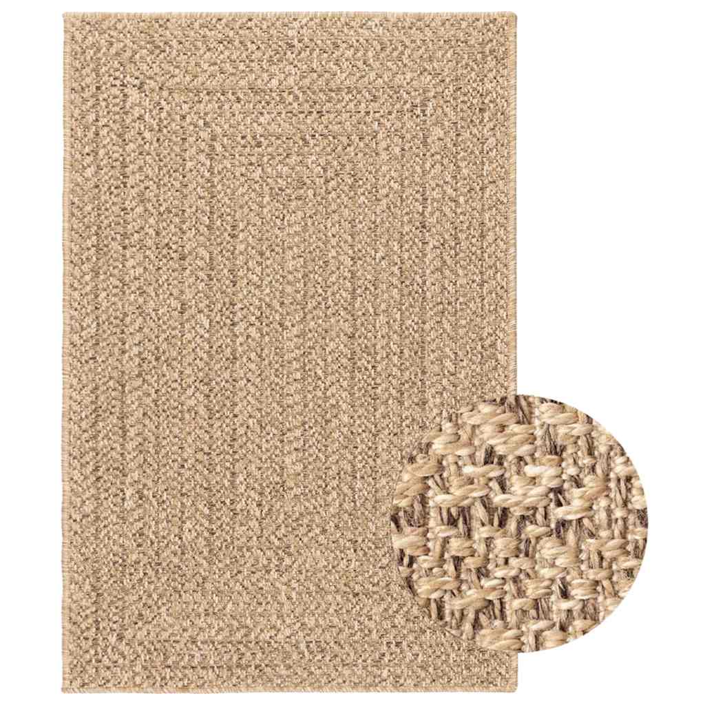 vidaXL Alfombra ZIZUR apariencia de yute interior y exterior 200x290cm
